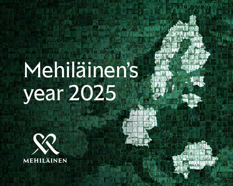 Mehiläinen's 2025 annual report illustration.