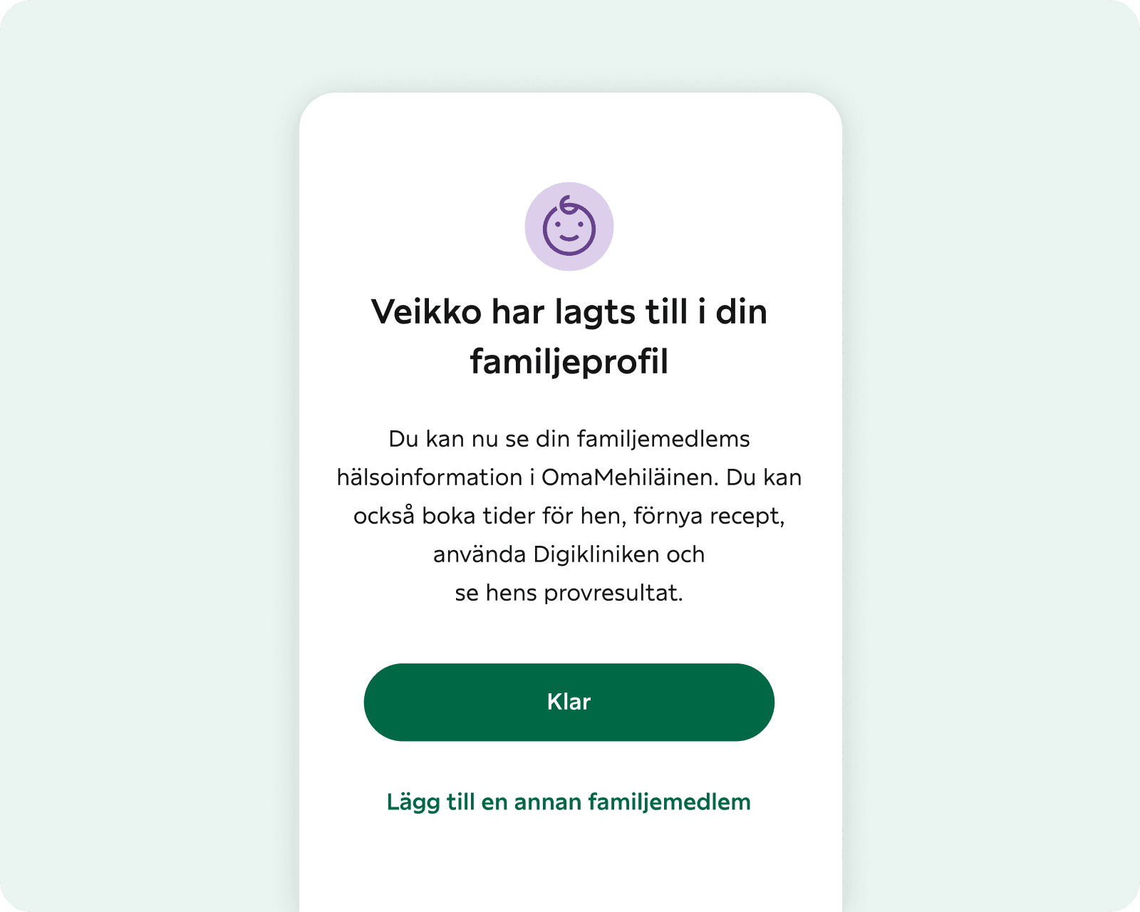 MinMehiläinen familjeprofilen