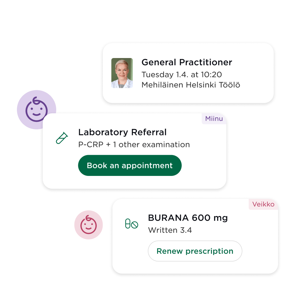 Various health information from the Digital Clinic