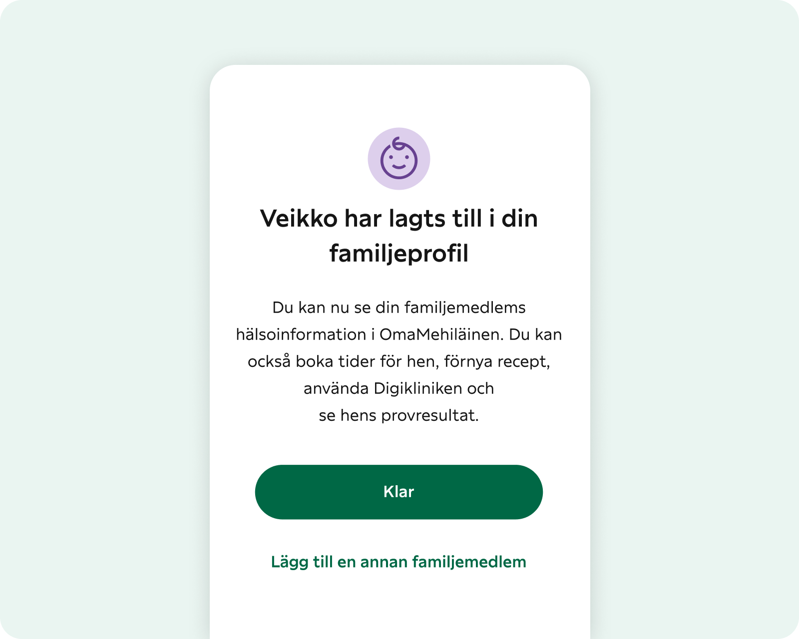 MinMehiläinen familjeprofilen