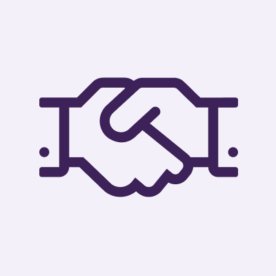 Kättelyä kuvaava ikoni.