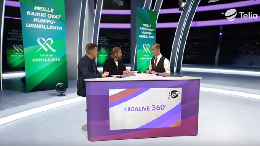 ​Urheilu Mehiläisen asiantuntijat Telia TV Liigalive 360 studiolähetyksissä